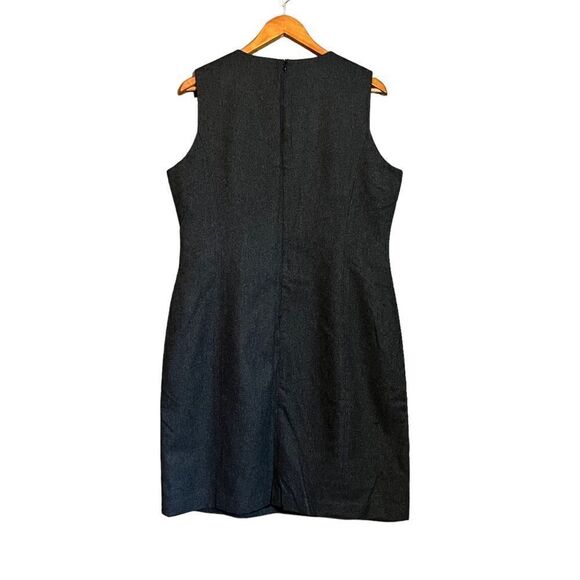NWT! Gap dark grey wool blend sleeveless dress - Picture 8 of 9
